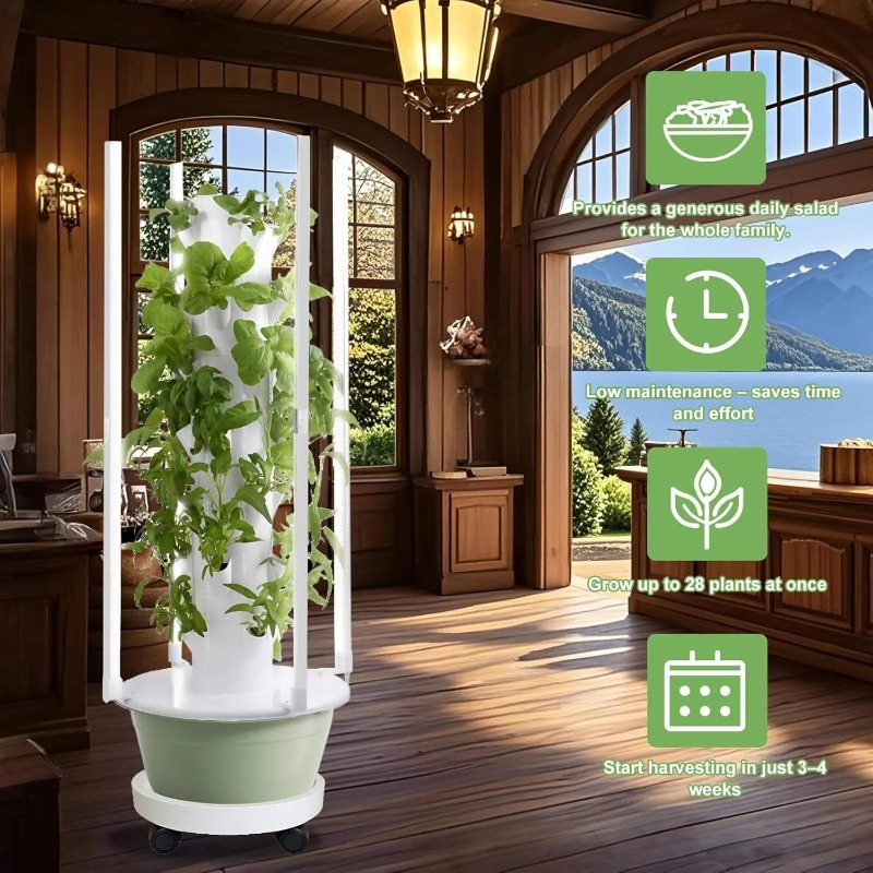 Hydroponic Tower Planter - Гидропонная система для выращивания растений с