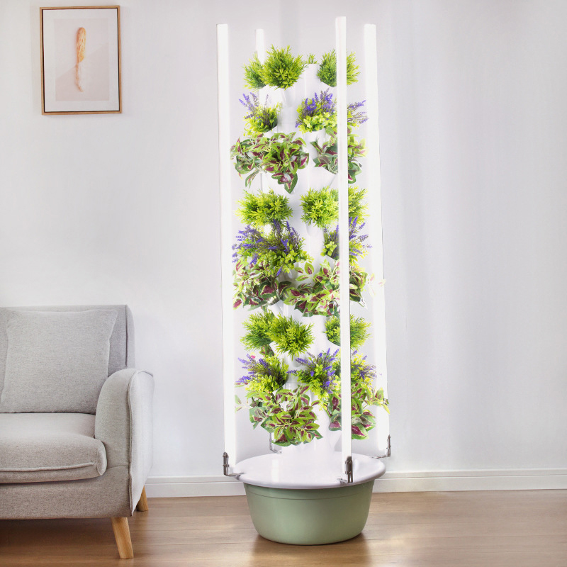 Hydroponic Tower Planter - Со светодиодной подсветкой для выращивания, космическое