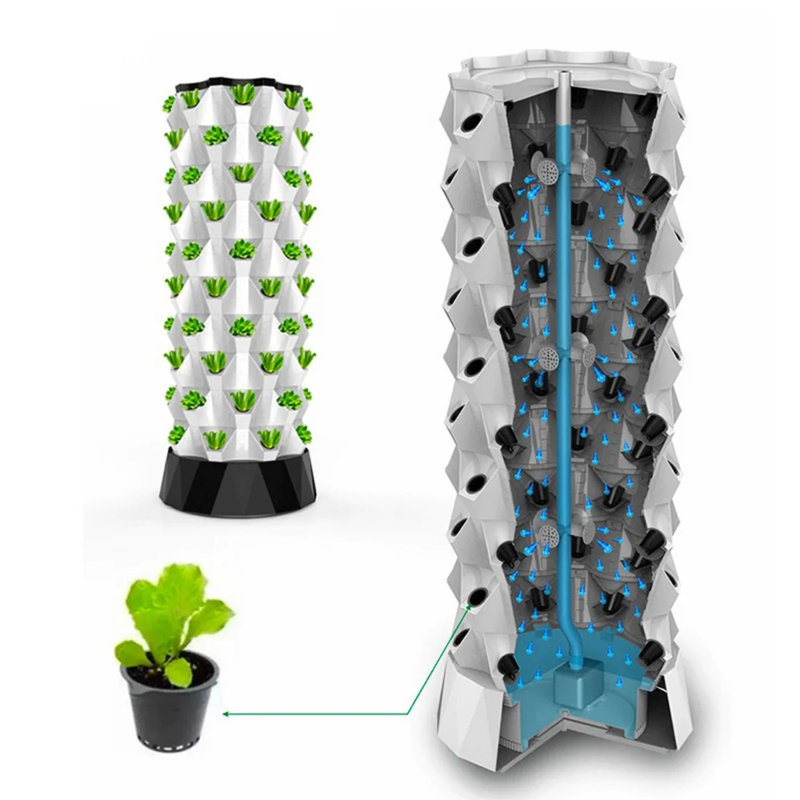Вертикальная гидропонная систе – обзор и цена Hydroponic Tower Planter