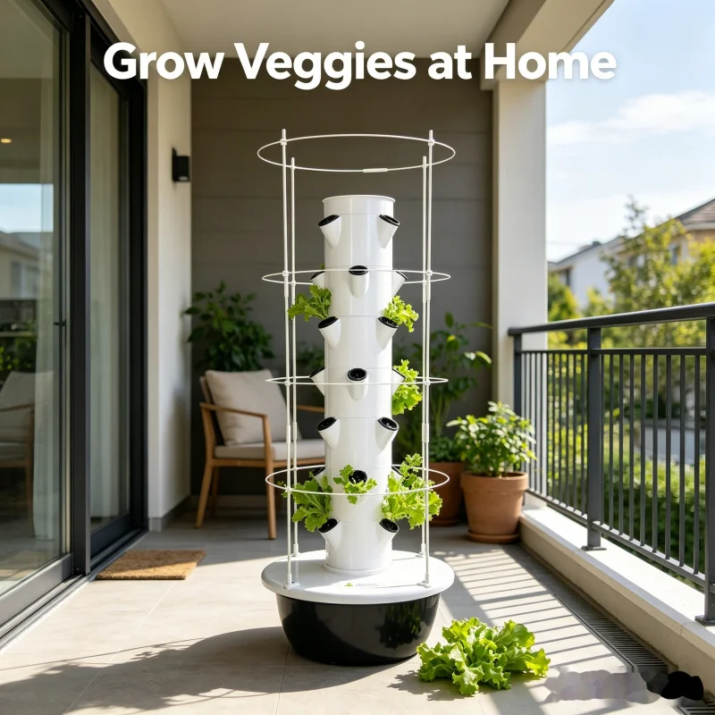 Умная вертикальная гидропонная – обзор и цена Hydroponic Tower Planter