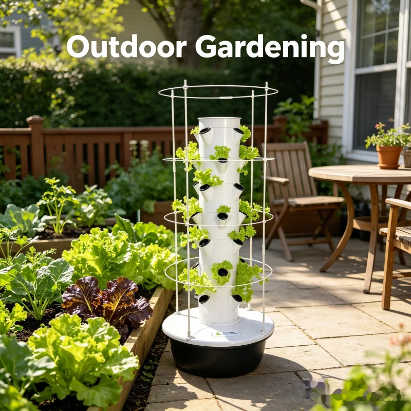 Умная вертикальная гидропонная – обзор и цена Hydroponic Tower Planter