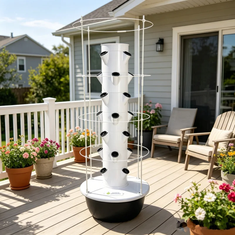 5-уровневая вертикальная гидро – обзор и цена Hydroponic Tower Planter
