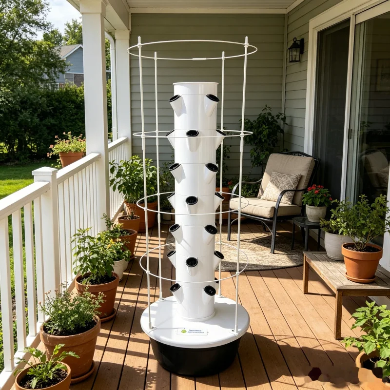 9-уровневая гидропонная систем – обзор и цена Hydroponic Tower Planter