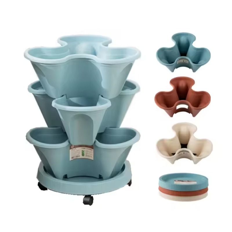 5-ярусный самополивающийся шта – обзор и цена Hydroponic Tower Planter