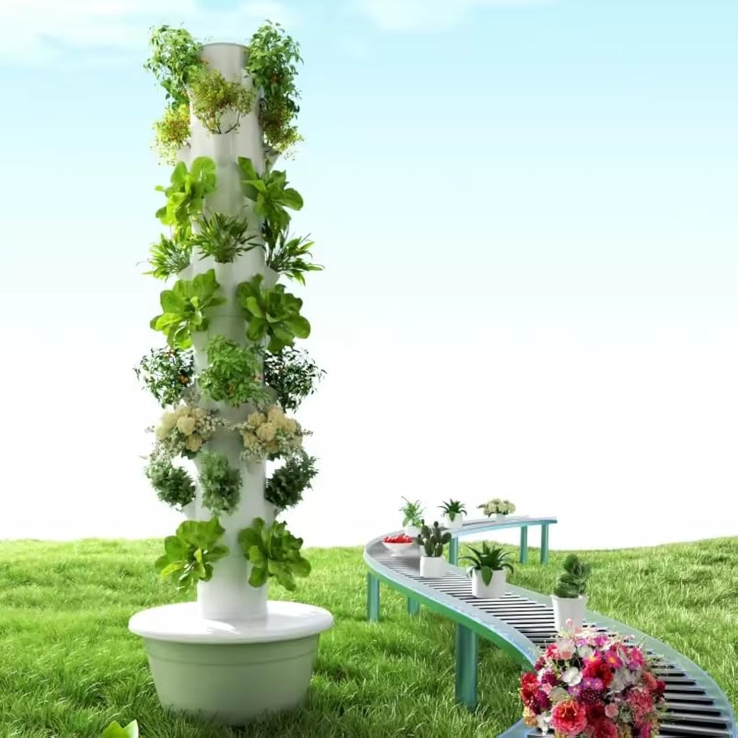 Вертикальная гидропонная аэроп – обзор и цена Hydroponic Tower Planter